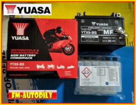 Motobaterie YUASA 12V 8.4Ah typ YTX9-BS Fantic Honda Kawasaki Suzuki Yamaha