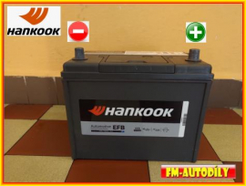 Autobaterie 75 Ah HANKOOK Honda Hyundai Kia Lexus Mazda Mitsubishi Nissan Suzuki Toyota od 2015