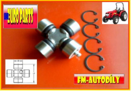 Kříž kardanu 25 x 65 EX mm EUROPARTS Iseki Kubota Mitsubishi Shibaura Yanmar