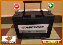 Autobaterie 70Ah HANKOOK Honda Hyundai Kia Lexus Mazda Mitsubishi Nissan Suzuki Toyota