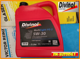 Olej 5W30 5L Multi Light FO 2 DIVINOL II. generace Ford WSS-M2C-913-D + samolepka na výměnu oleje
