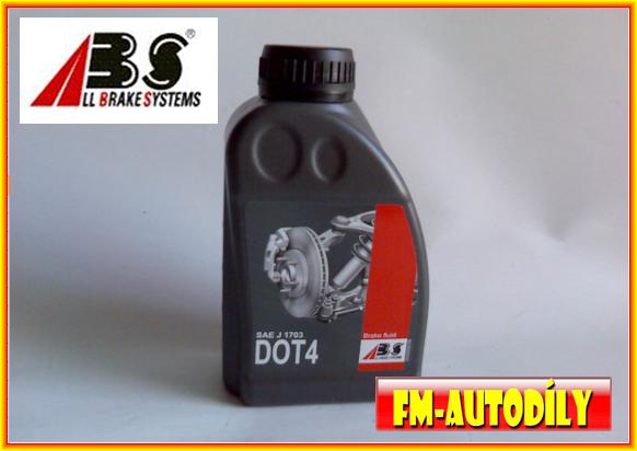 Brzdová kapalina DOT 4 typ SAE J 1703 500 ml ABS