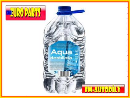 Destilovaná voda 3L AQUA do chlazení motoru ostřikovače skel a olověných akumulátorů
