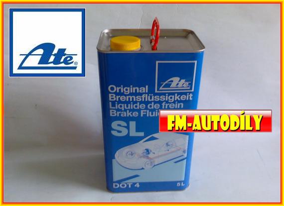 Brzdová kapalina DOT 4 typ SL 5L ATE