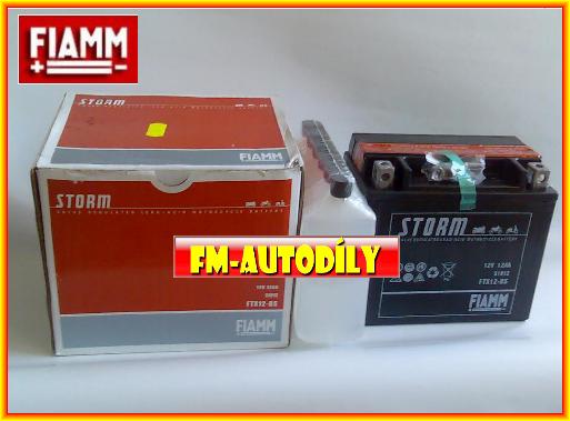 Motobaterie FIAMM 12V 10Ah typ FTX12-BS YTX12-BS