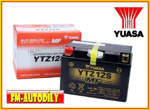 Motobaterie YUASA 12V 11,6 Ah typ YTZ12S Honda Kawasaki