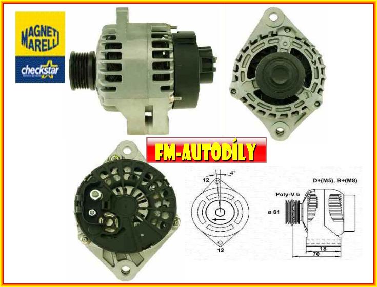 Alternátor 0001 MAGNETI MARELLI