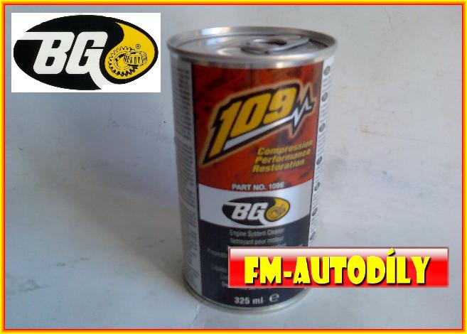 BG 109 regenerační proplach motoru