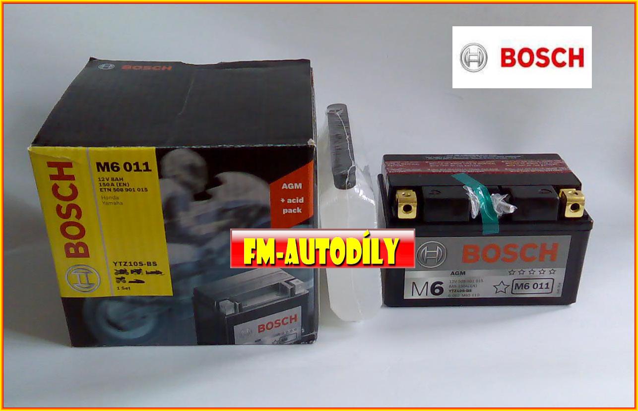 Motobaterie BOSCH 12V 8Ah typ YTZ10S-BS YTZ10S-4 Honda