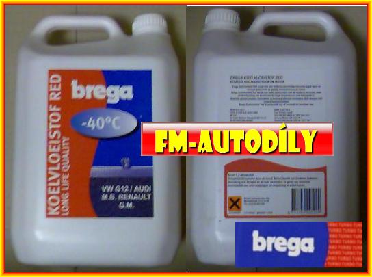 ANTIFREEZE chladící kapalina RED 5L BREGA