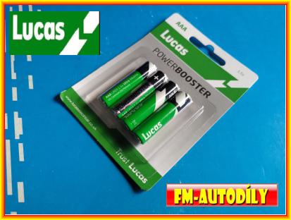 Baterie AAA LUCAS 1.5V sada 4 kusy