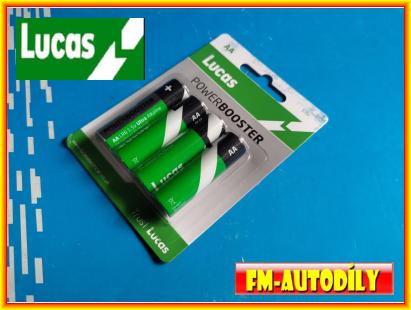 Baterie AA LUCAS 1.5V sada 4 kusy