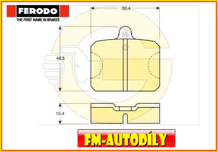 Brzdové destičky 0007 FERODO Škoda 100 105 110 110 R 120