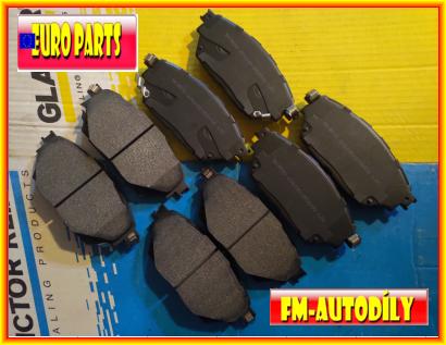 Brzdové destičky 0048 EUROPARTS Mitsubishi Fuso od 2010 serie FE