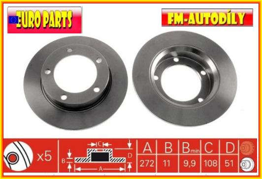 Brzdový kotouč 0060 EUROPARTS Lada Niva