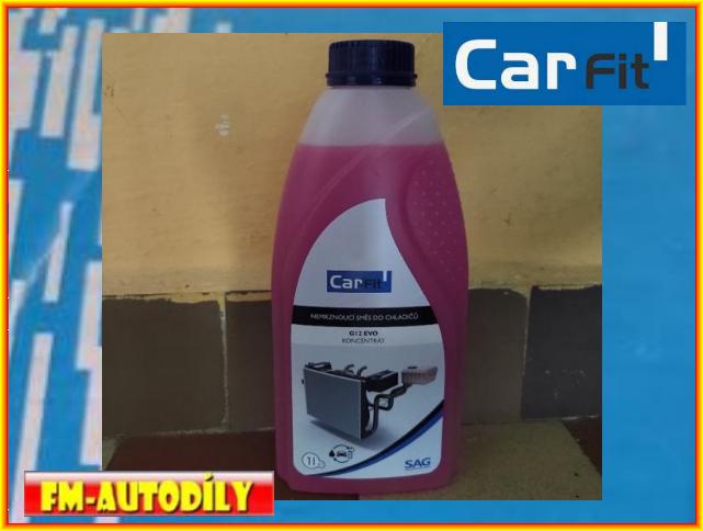 ANTIFREEZE chladící kapalina PINK růžová 1L G12+ Evo CARFIT Ford EDS-M97B49-A VW TL774J TL774F