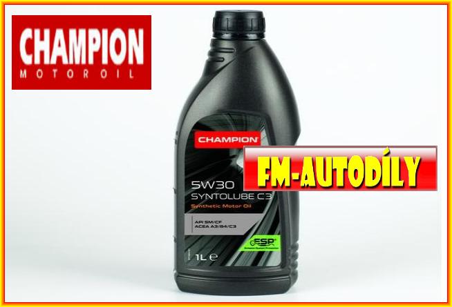 Olej 5W30 1L CHAMPION specifikace C3 Audi Seat Škoda VW BMW Mercedes