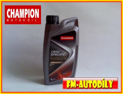 Olej 75W90 CHAMPION 1L typ G50 Ford WSD-M2C200C VW 501.50