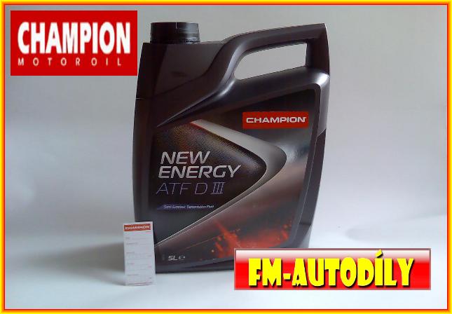 Olej ATF Dexron III 5L CHAMPION Ford M2C 166H Mercon WSA-M2C195-A M2C202-B M2C922-A1