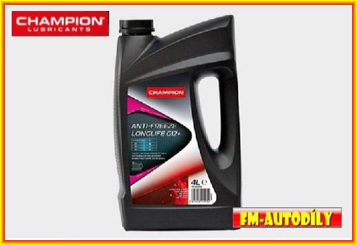 Antifreeze chladící kapalina PINK růžová 4L CHAMPION typ G12+ Plus Ford VW TL774D TK774F