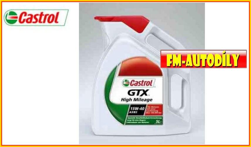Olej CASTROL GTX-High Mileage 15W40 5L