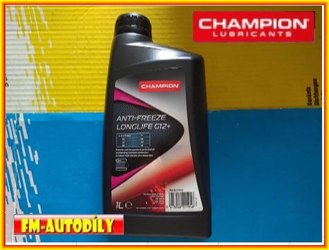 Antifreeze chladící kapalina PINK růžová 1L CHAMPION typ G12+ Plus Ford VW TL774D TK774F