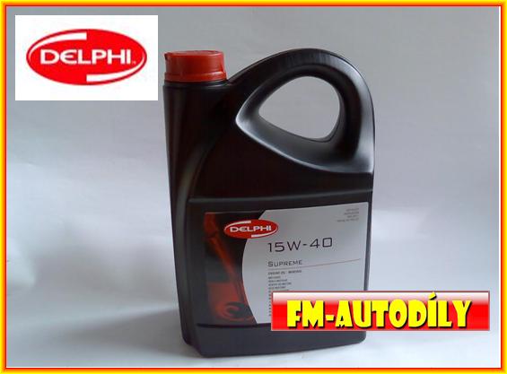 Olej 15W40 4L DELPHI + ZDARMA štítek na výměnu