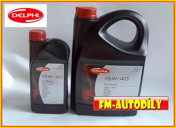 Olej 15W40 5L DELPHI + ZDARMA štítek na výměnu