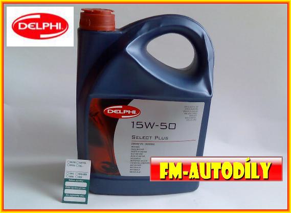 Olej 15W50 5L DELPHI + ZDARMA štítek na výměnu