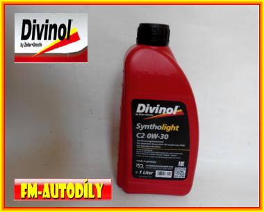 Olej 0W30 1L SynthoLight C2 DIVINOL Citroen Fiat Honda Mazda Mitsubishi Toyota