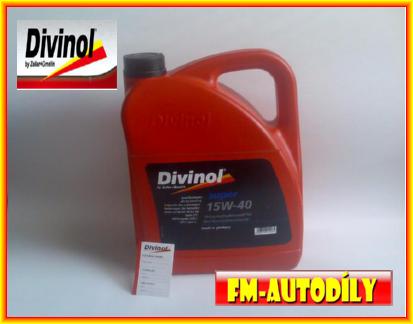 Olej 15W40 5L Super DIVINOL + ZDARMA štítek na výměnu