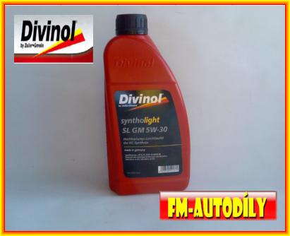 Olej 5W30 1L Syntho Light GM OPEL DIVINOL GM-LL A-025 GM-LL B-025 náhrada  5w30 HC-FE