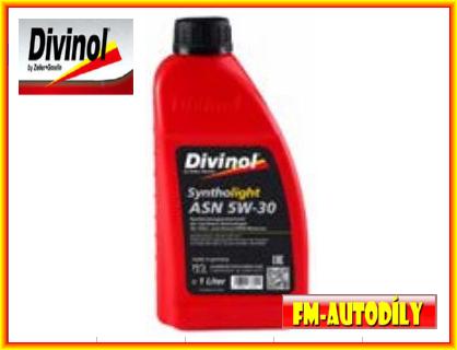 Olej 5W30 1L DIVINOL Syntholight ASN specifikace pro benzínové a motory na Ethanoll