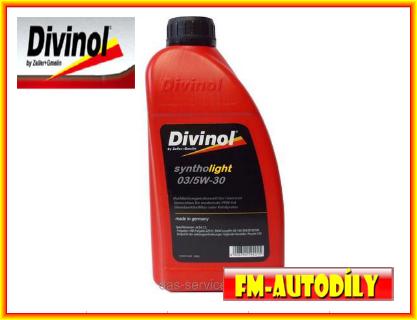 Olej 5W30 1L DIVINOL 3. generace specifikace C3 VW 504.00 507.00