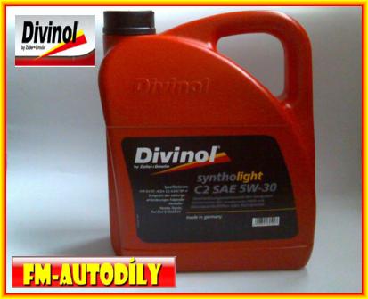 Olej 5W30 5L Syntho Light C2 PSA DIVINOL + ZDARMA štítek na výměnu
