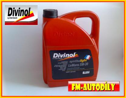 Olej 5W30 5L Syntho Light LeMans DIVINOL Citroen Peugeot Renault RN0700 náhrada  5w30 HC-FE