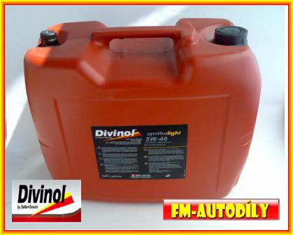 Olej 5W40 20L Syntho Light DIVINOL