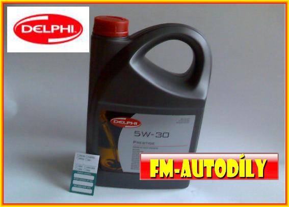 Olej 5W30 4L DELPHI + ZDARMA štítek na výměnu