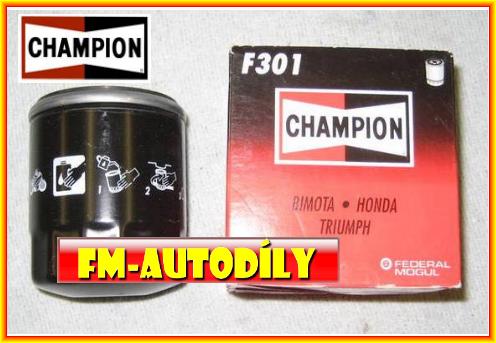 Olejový filtr F 301 = Náhrada F 306 CHAMPION