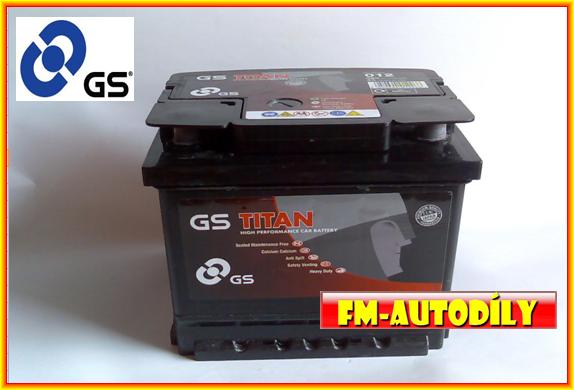 Autobaterie 45 Ah GS Titan typ 54459 náhrada Carfit 45 Ah