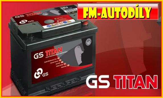 Autobaterie 75 Ah GS Titan typ 57233 Alfa Chevrolet Chrysler Ford Hyundai Jeep Lamborghini Nissan
