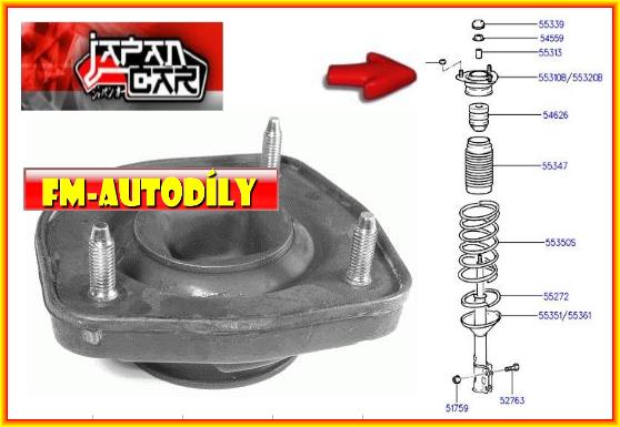 Horní uložení tlumiče pérování 0004 JAPANCAR Hyundai Elantra Lantra Matrix