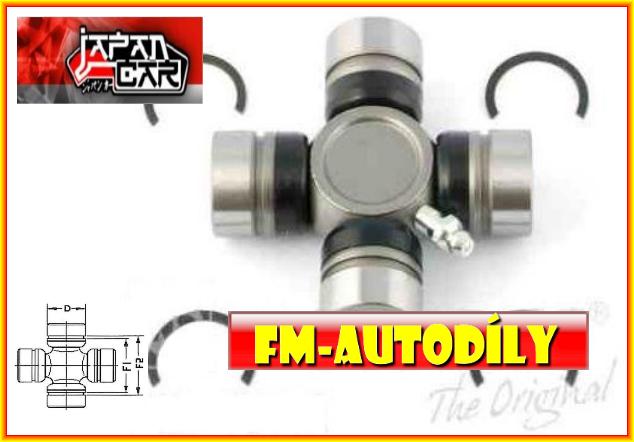 Kříž kardanu 26 x 80 mm JAPANCAR Toyota HiAce HiLux Dyna VW Taro