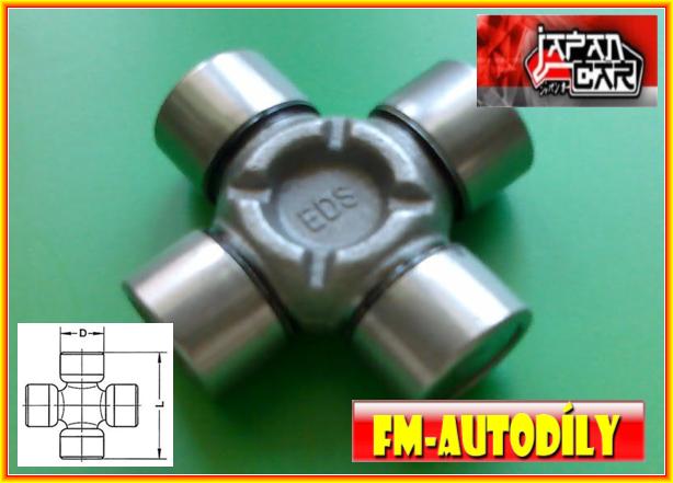 Kříž kardanu 27 x 71 mm PRECISION Ford Transit