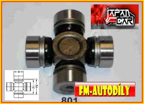 Kříž kardanu 25 x 65 mm JAPANCAR Asia Rocsta Nissan Terrano Suzuki Samurai LJ SJ