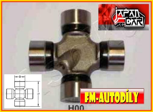 Kříž kardanu 27 x 80 mm ASSASHI Hyundai Galloper H1 H100 H200 SantaFé Starex