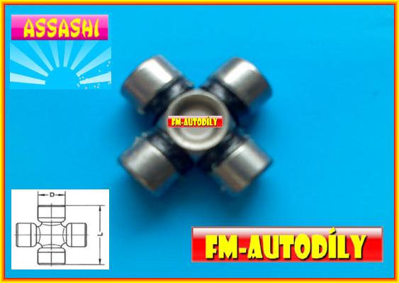 Kříž sloupku řízení 15 x 16 x 40 mm ASSASHI Nissan Interstar Opel Movano Renault Master 2003 až 2010