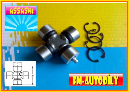 Kříž kardanu 20 x 54,6 mm Daihatsu Delta HiJet ATV čtyřkolky Iseki Shibaura Kubota