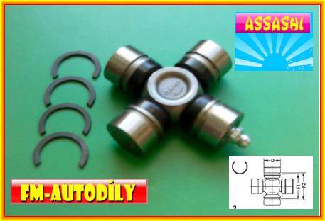 Kříž kardanu 20 x 59 mm ASSASHI ATV Suzuki