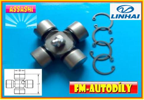 Kříž kardanu 22 x 54 mm ASSASHI ATV čtyřkolky Linhai